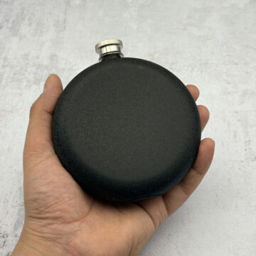 هیپ فلاسک استیل تک مدل گرد آسفالتی