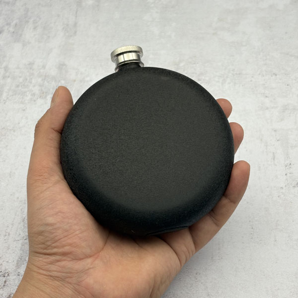 هیپ فلاسک استیل تک مدل گرد آسفالتی