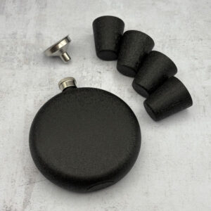 ست هیپ فلاسک استیل چهار شات مدل گرد آسفالتی ست هیپ فلاسک استیل چهار شات مدل گرد آسفالتی