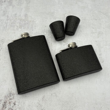 ست دو فلاسک استیل مشکی آسفالتی